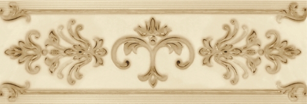 Керамический бордюр Gracia ceramica Visconti beige border 02 250х85
